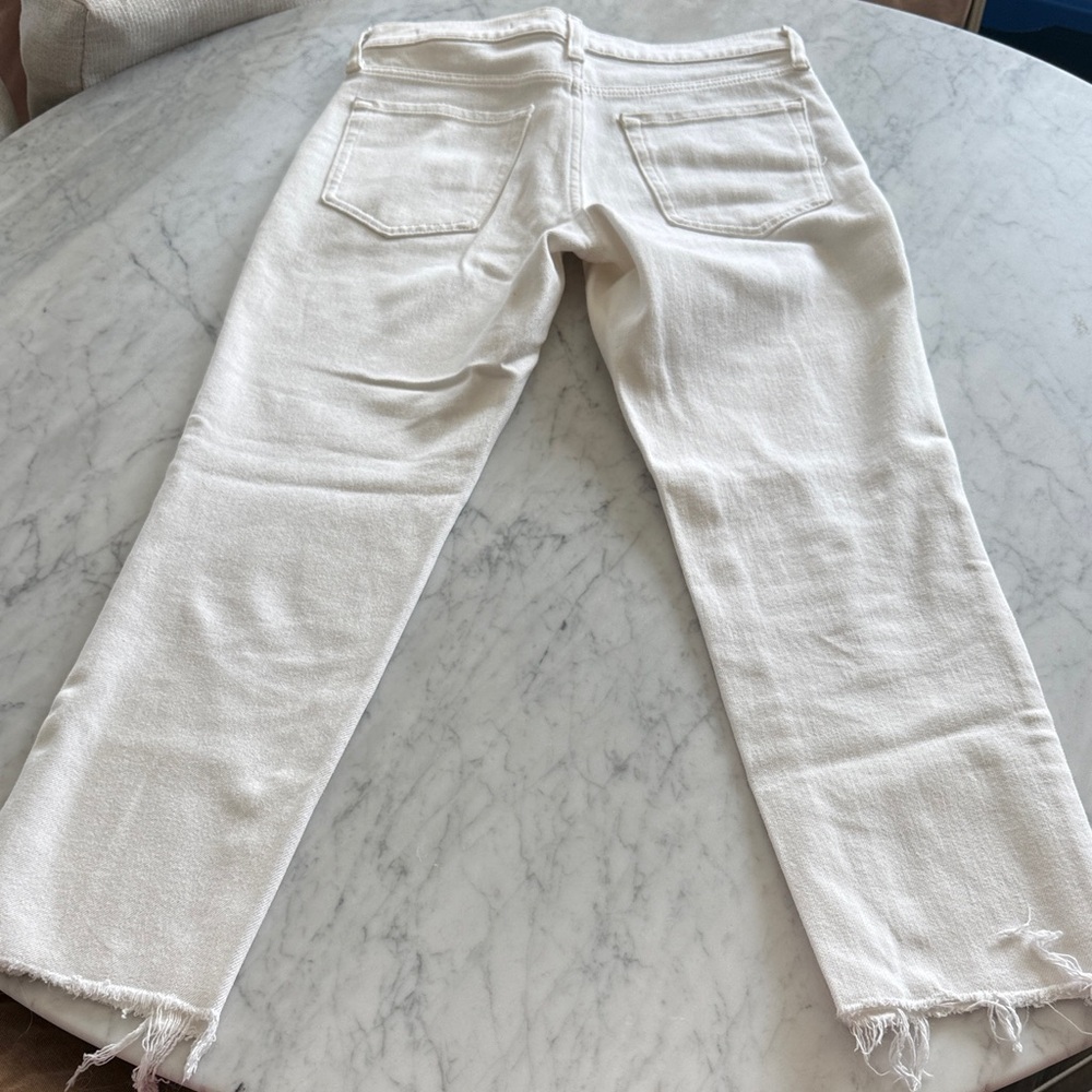 Banana Republic Off-White High-Rise Denim